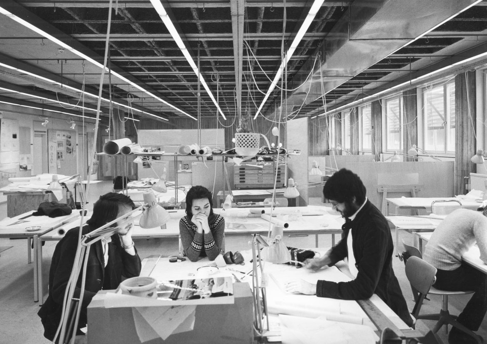 The studios were designed by Christina Engdahl, who would teach at the school for 20 years. (Photo: Sten Vilson, 1970)