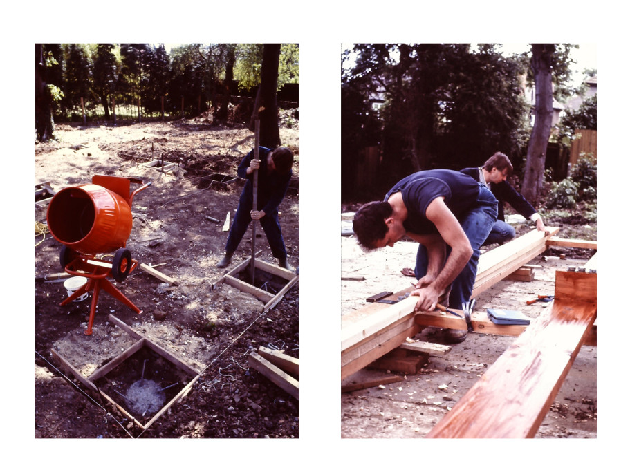 Foundation stage and setting out the frame, c1970s. (Photos courtesy Jon Broome)